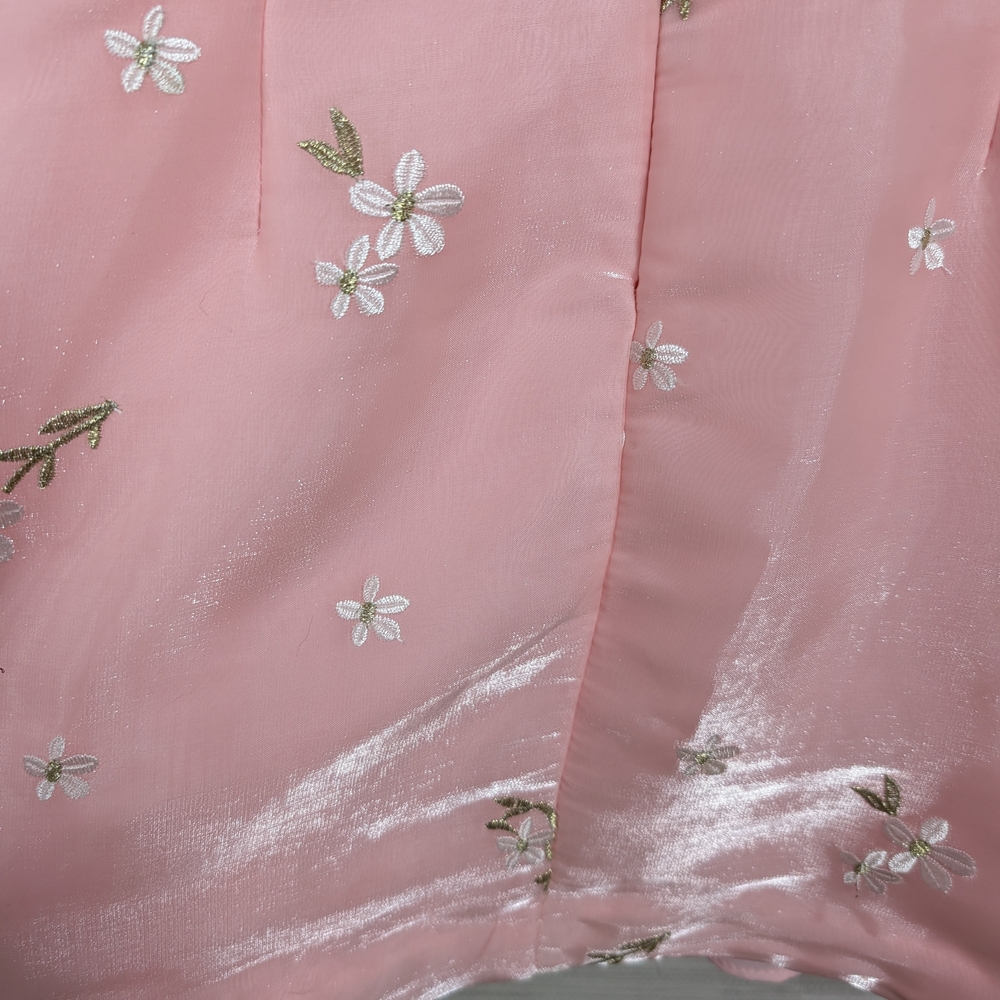 x REVOLVE Skylark Mini Dress in Pink Flower Embroidery Amanda Uprichard Small - Picture 10 of 14